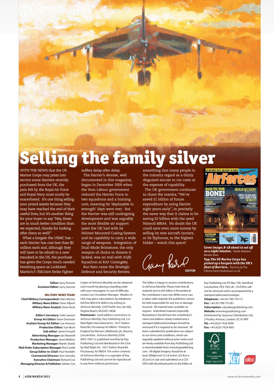 AirForces Monthly Preview Pages