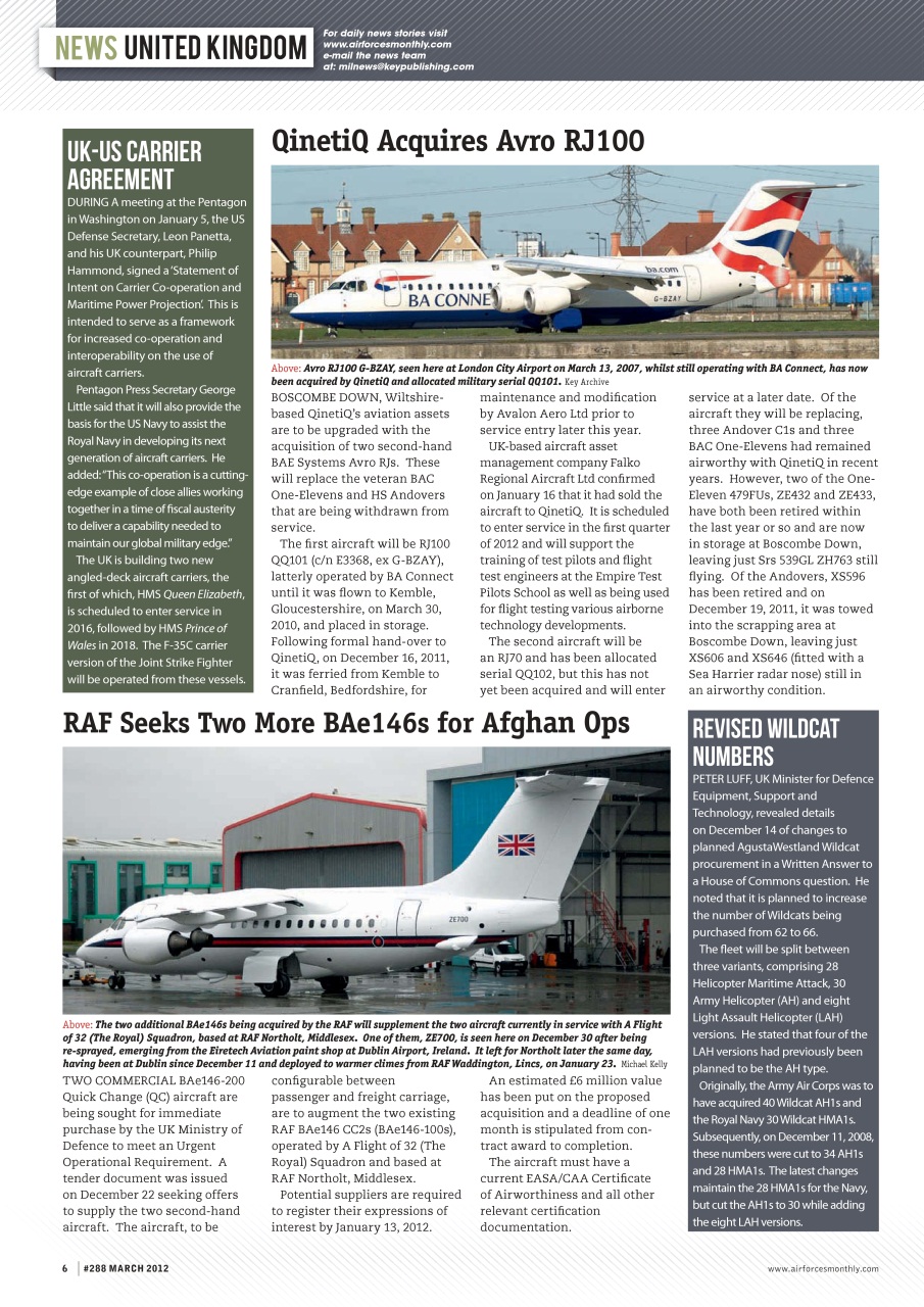 AirForces Monthly Preview Pages