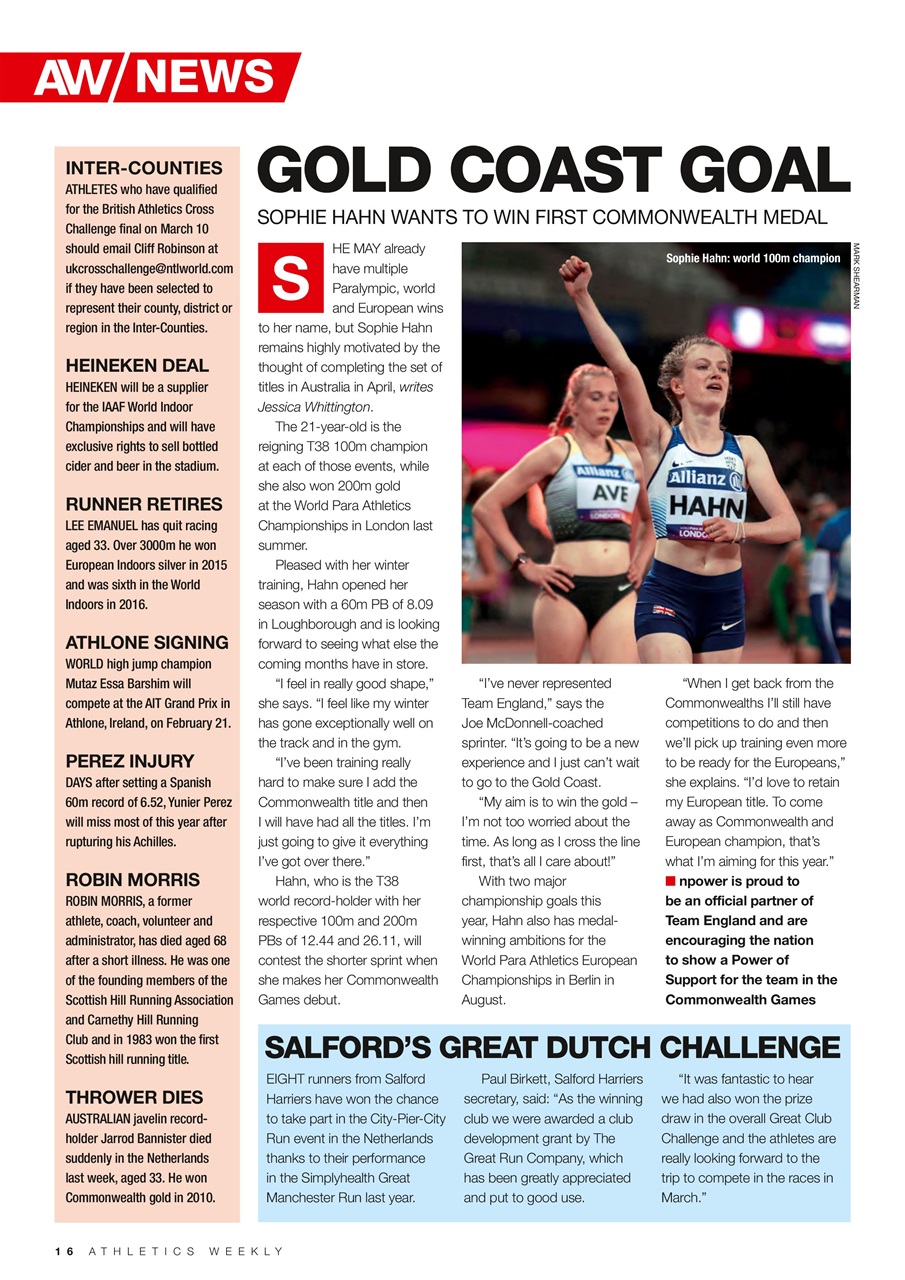AW – Athletics Weekly Magazine Preview Pages