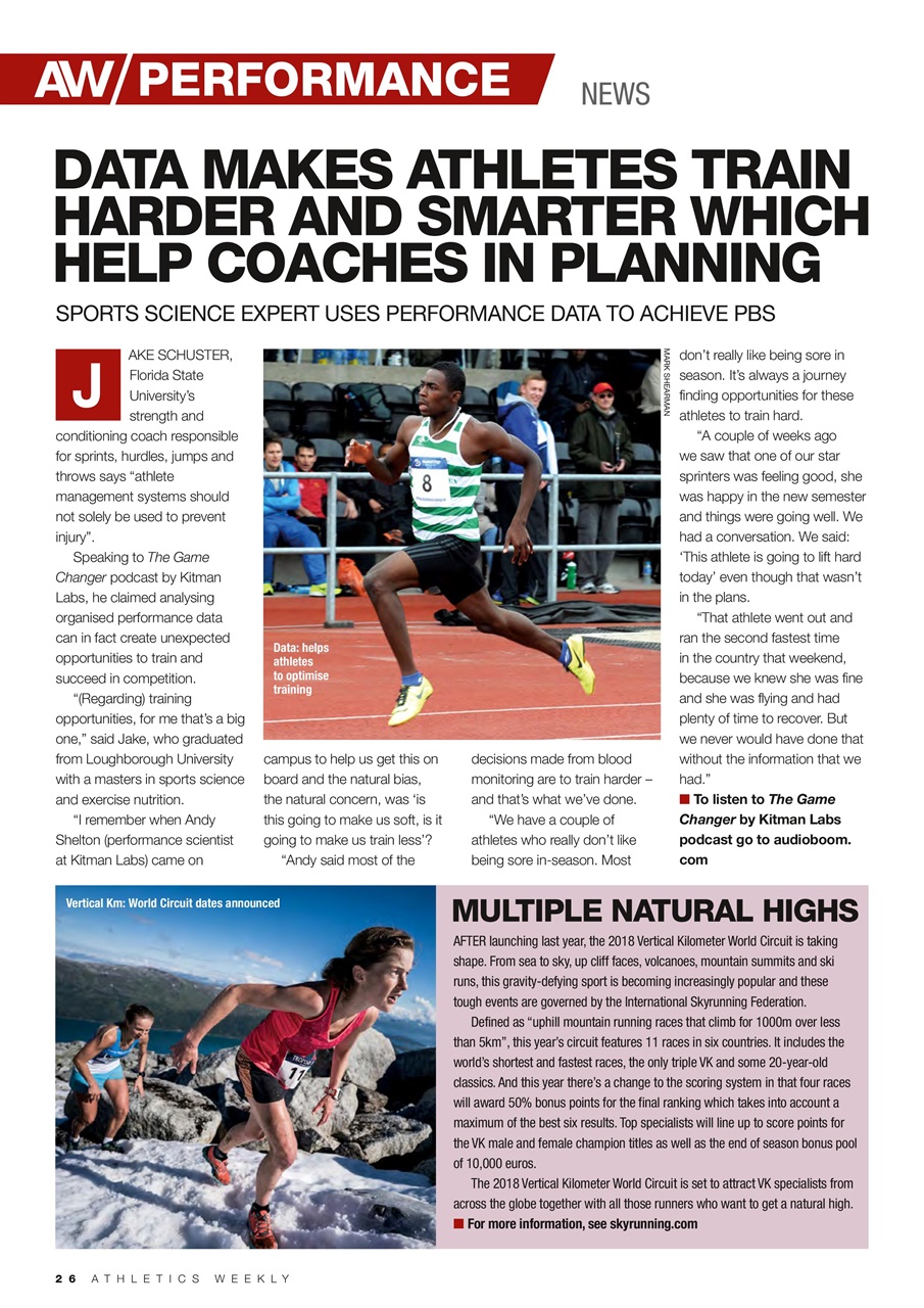 AW – Athletics Weekly Magazine Preview Pages