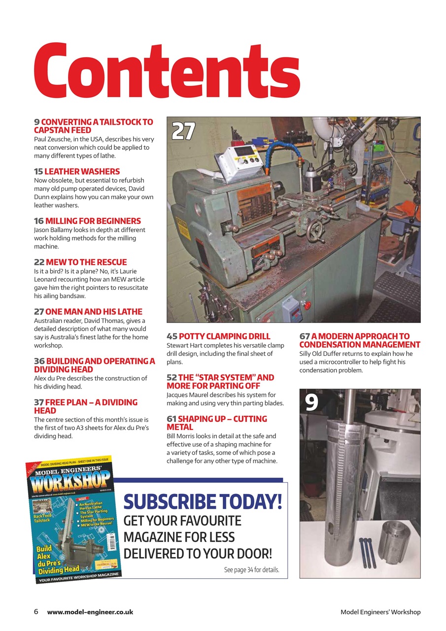 Model Engineer & Workshop Magazine Preview Pages