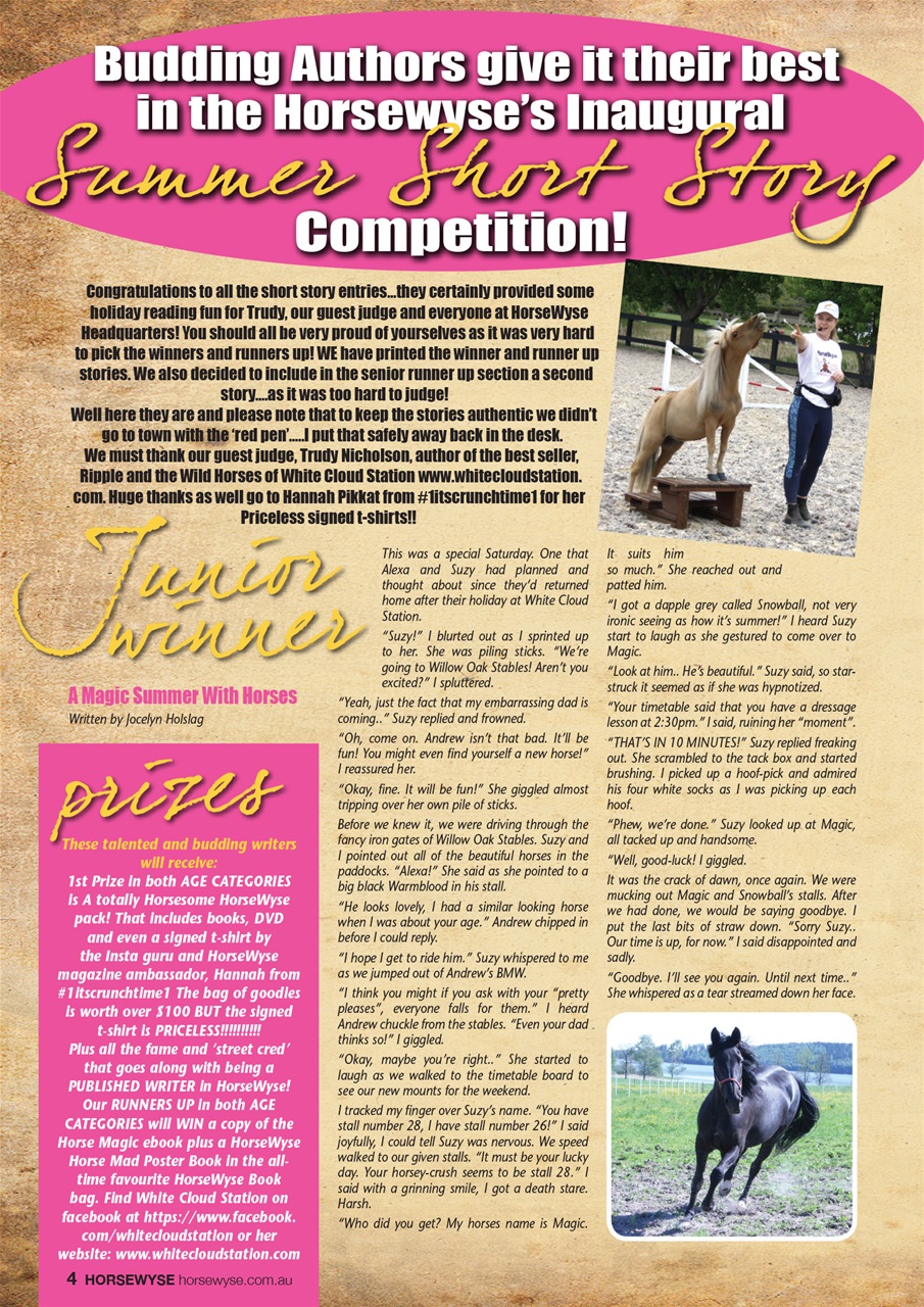 HorseWyse Magazine Preview Pages