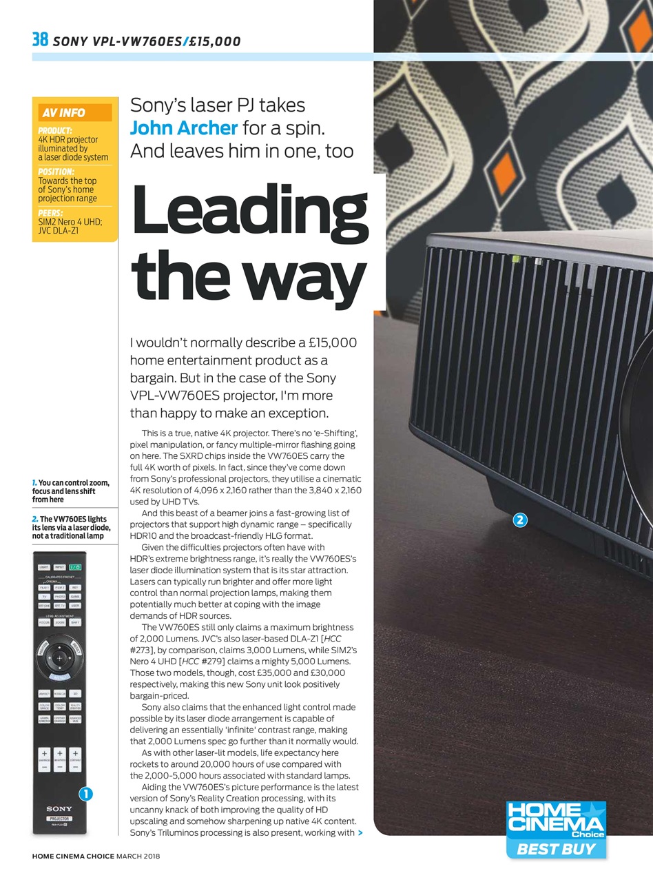 Home Cinema Choice Preview Pages