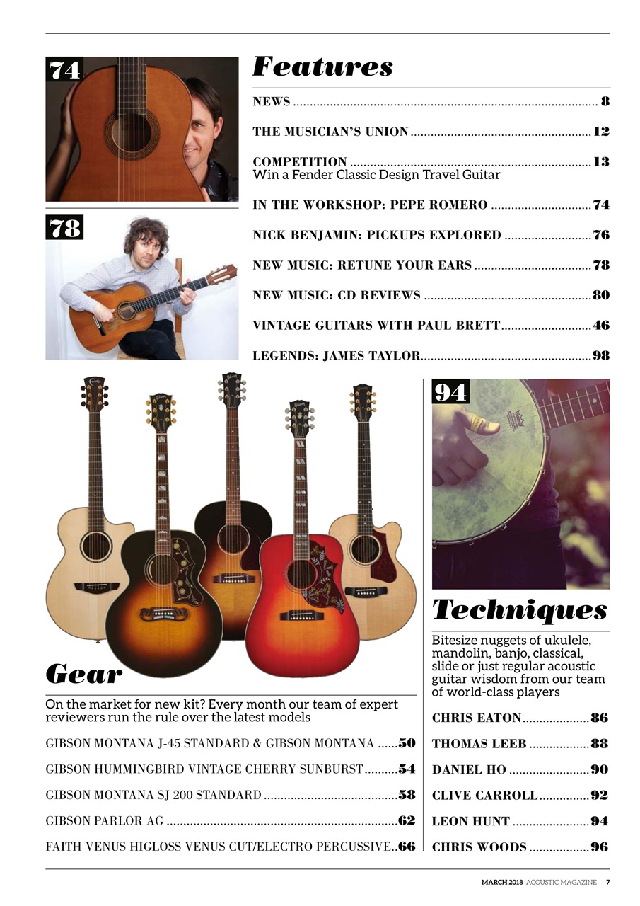 Acoustic Preview Pages