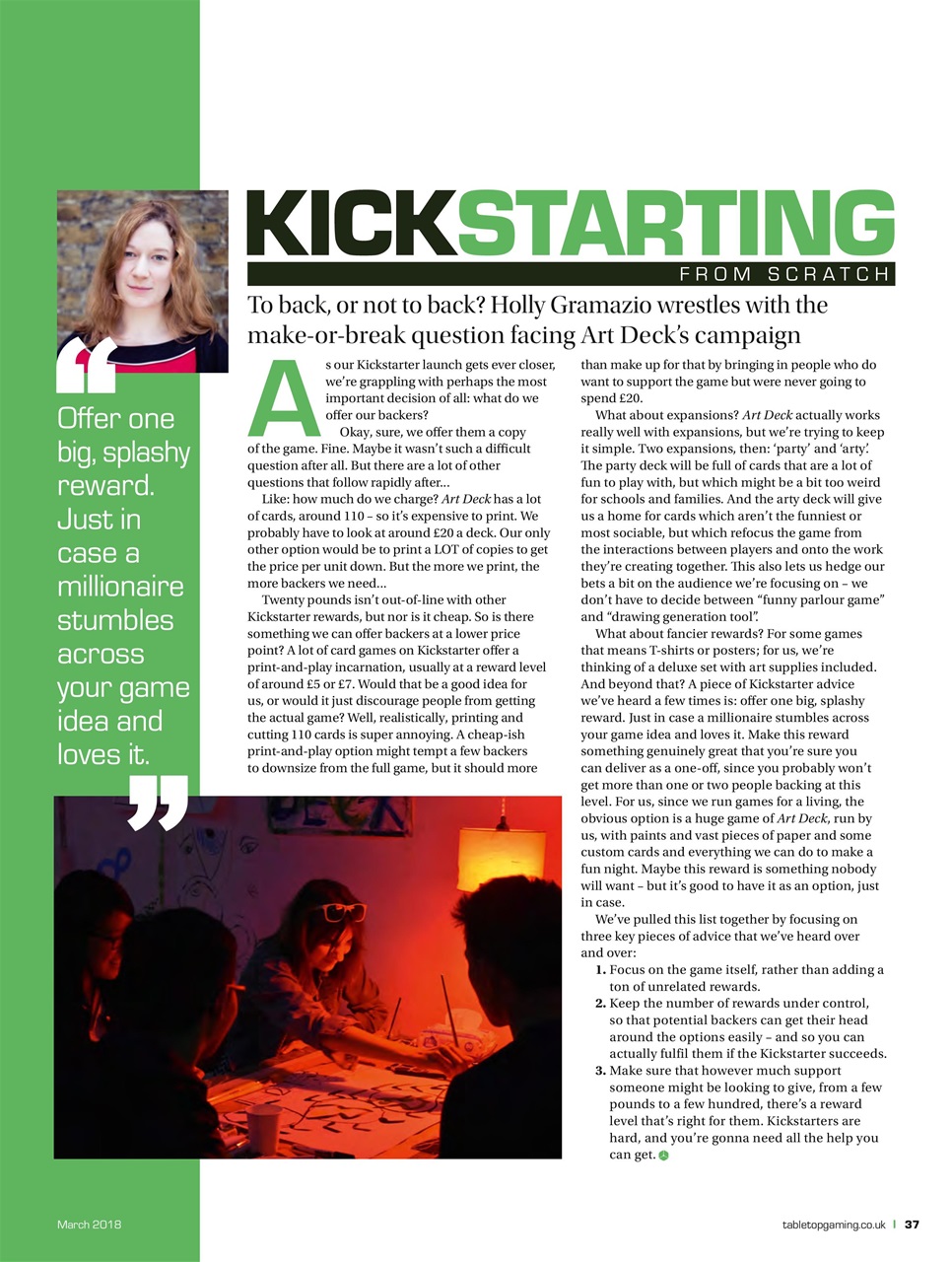 Tabletop Gaming Preview Pages