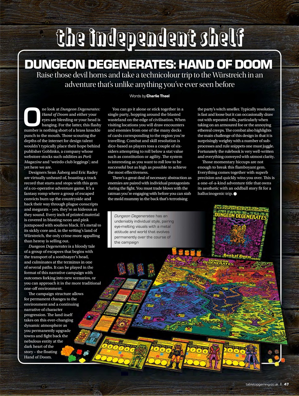 Tabletop Gaming Preview Pages