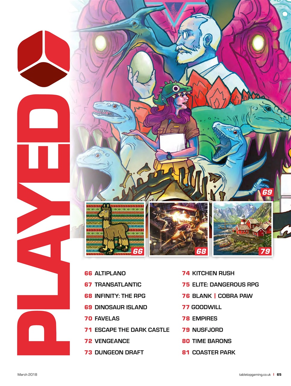 Tabletop Gaming Preview Pages