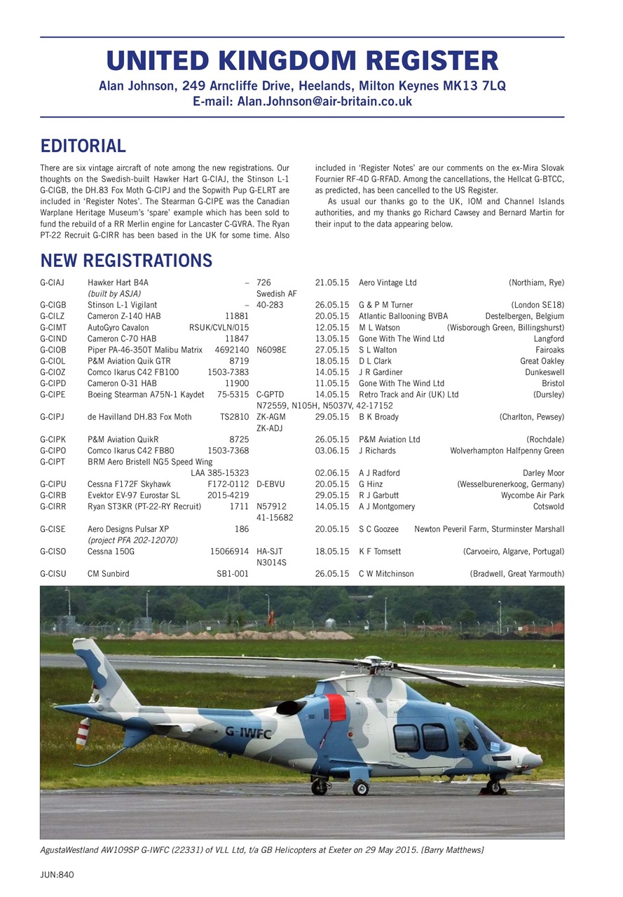 Air Britain News Preview Pages