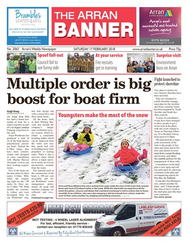 Arran Banner issue 17 February 2018