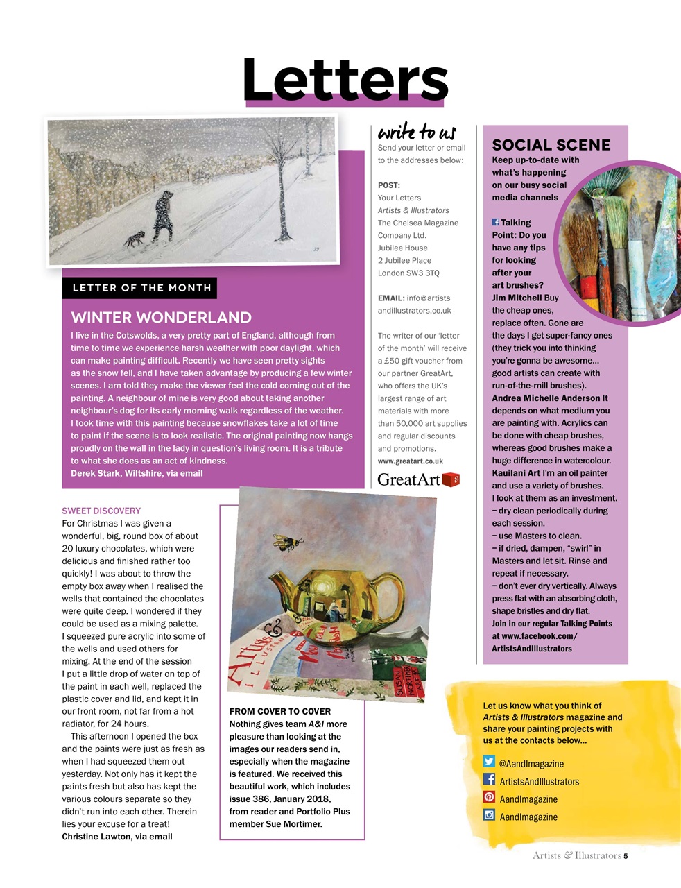 Artists & Illustrators Preview Pages
