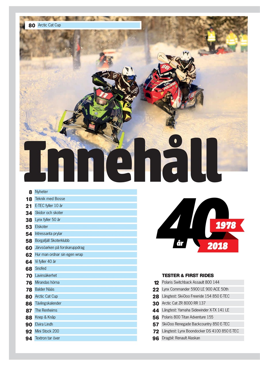 Tidningen Snöskoter Preview Pages