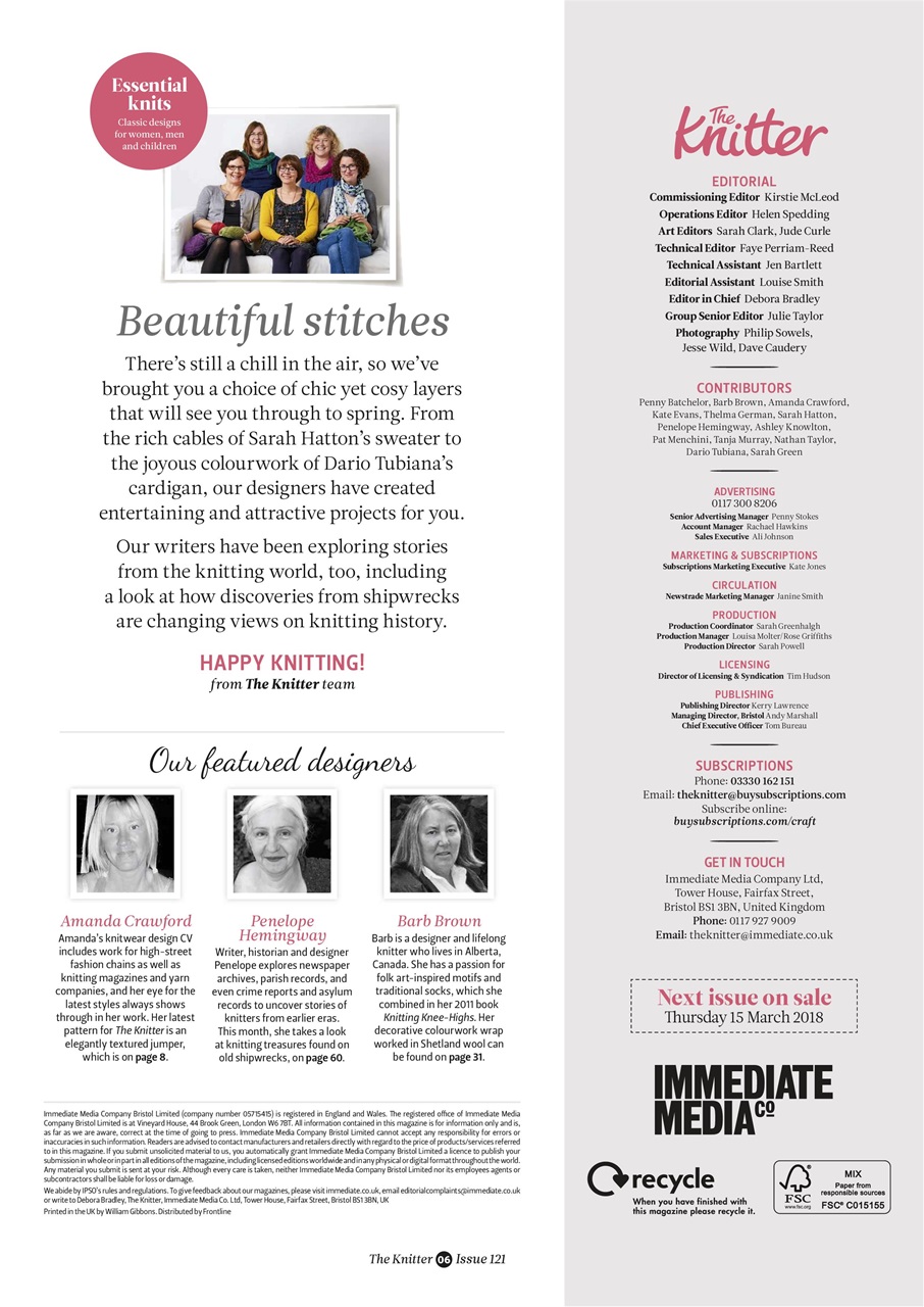 The Knitter Preview Pages