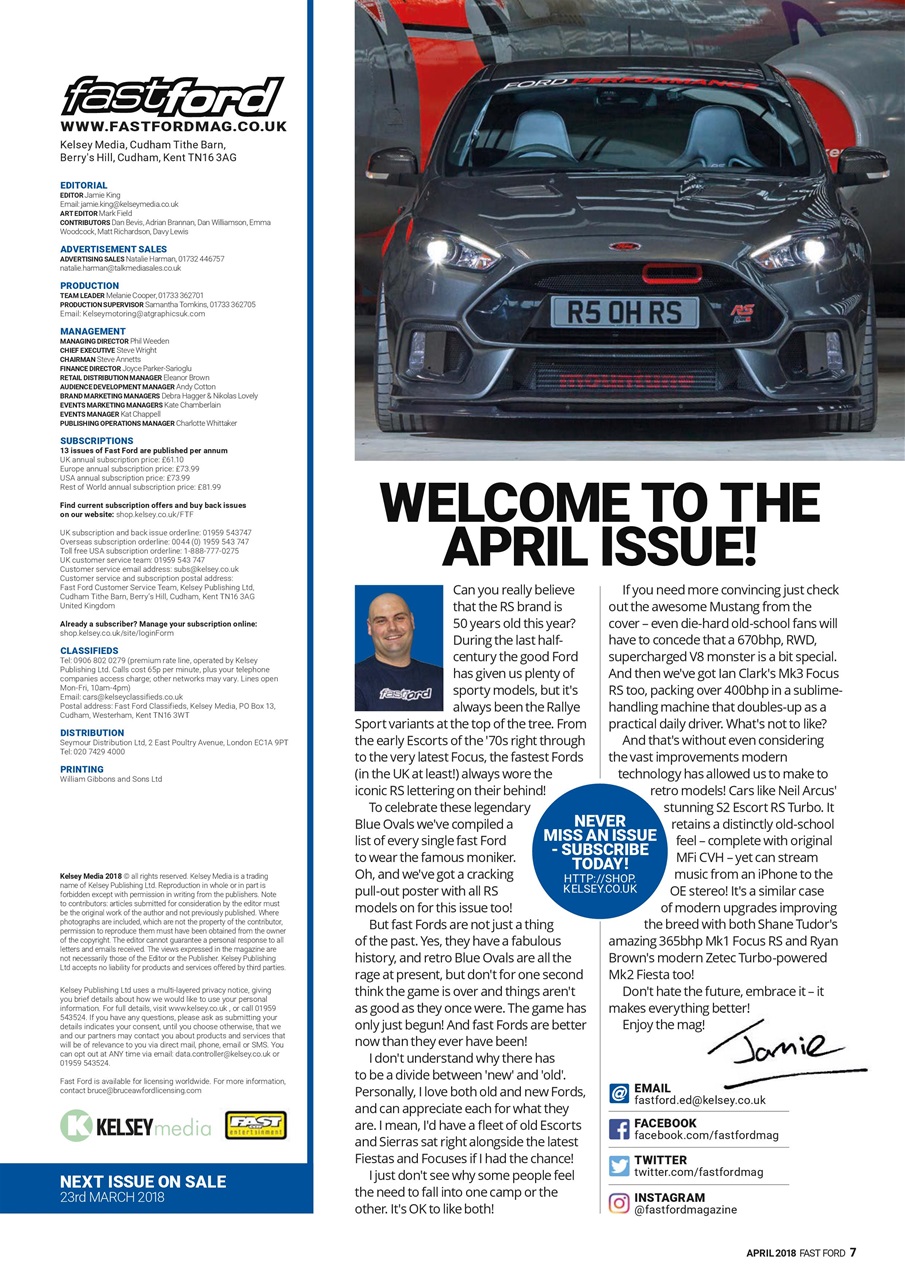 Fast Ford Preview Pages