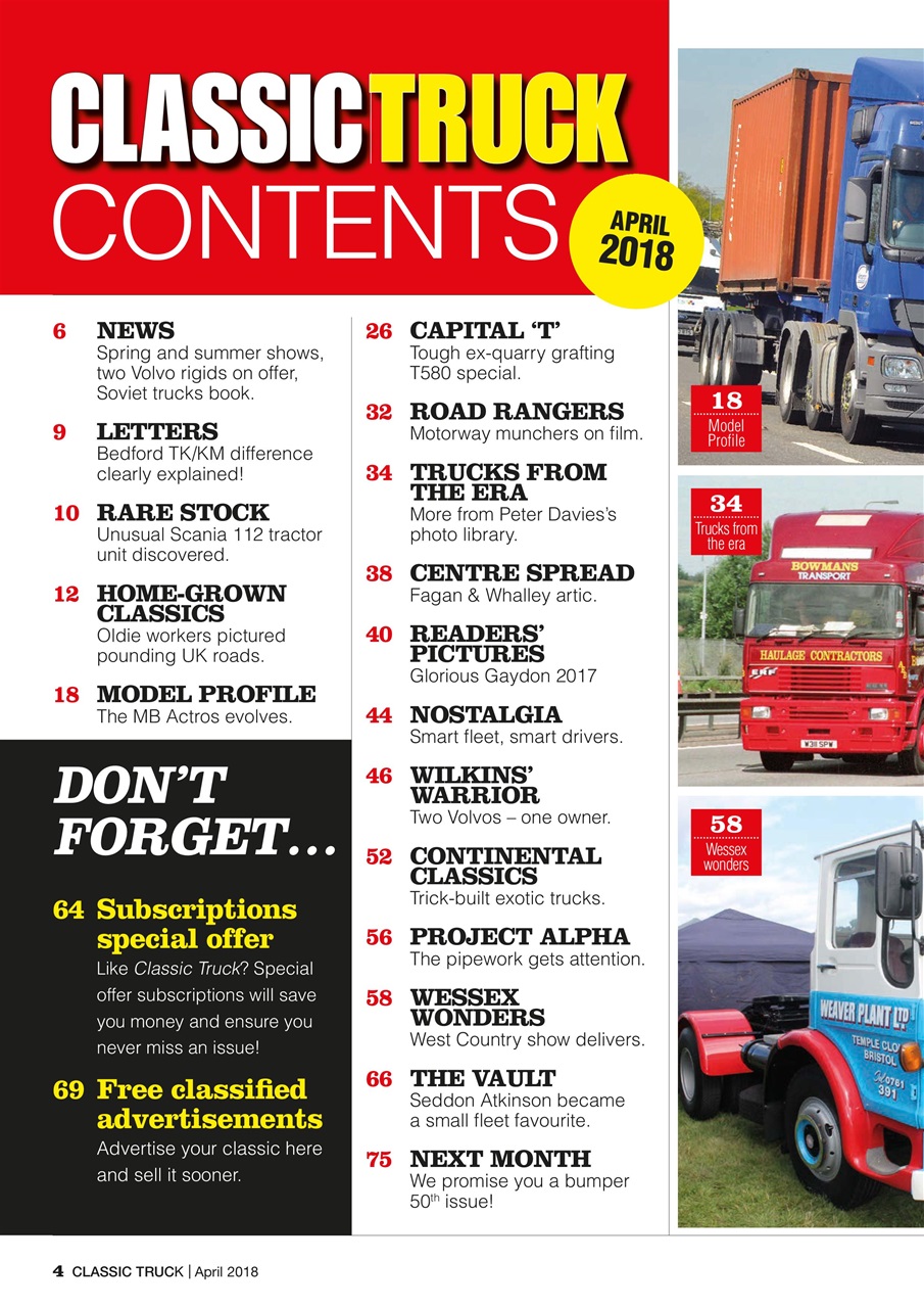 Classic Truck (OLD) Preview Pages