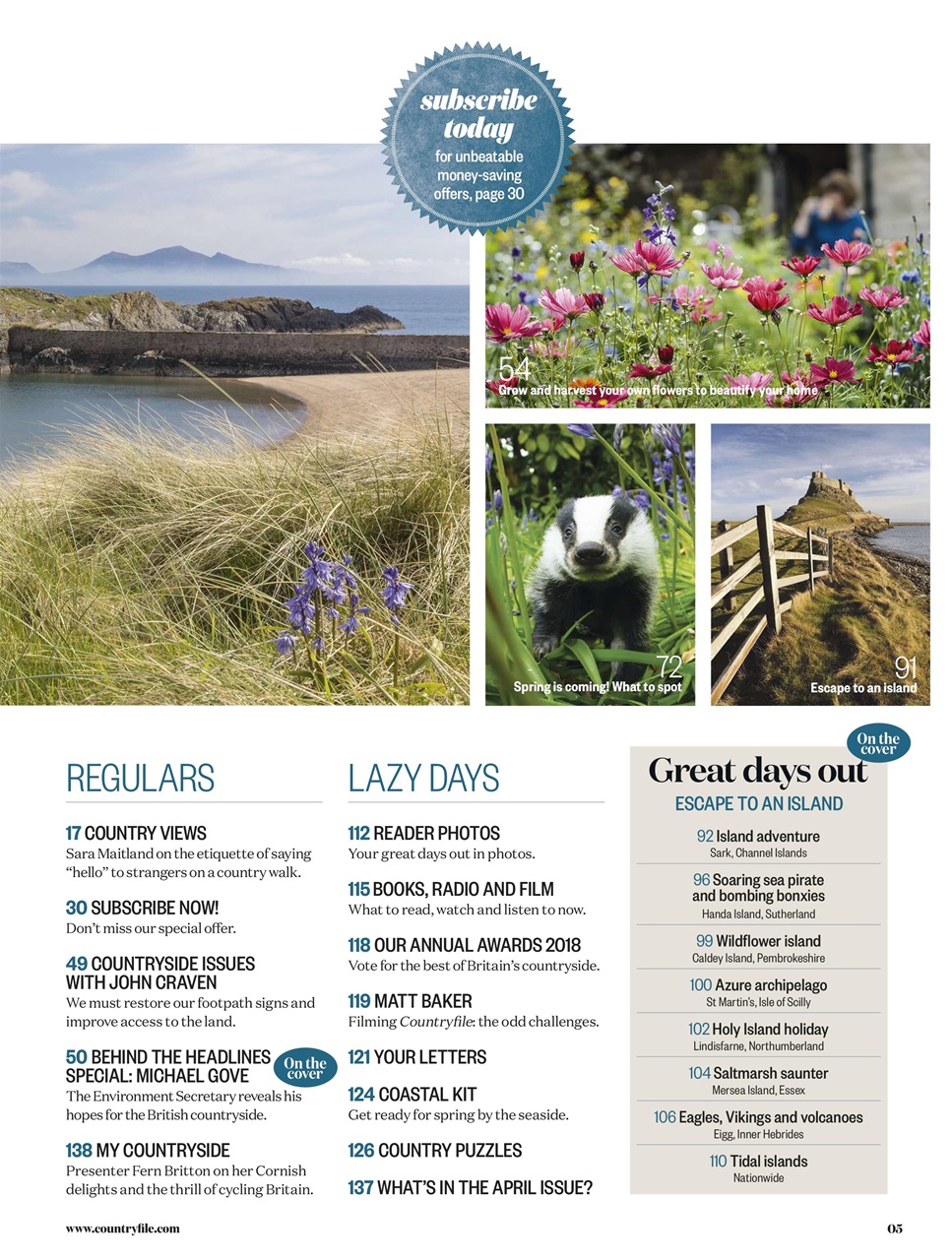 BBC Countryfile Magazine Preview Pages