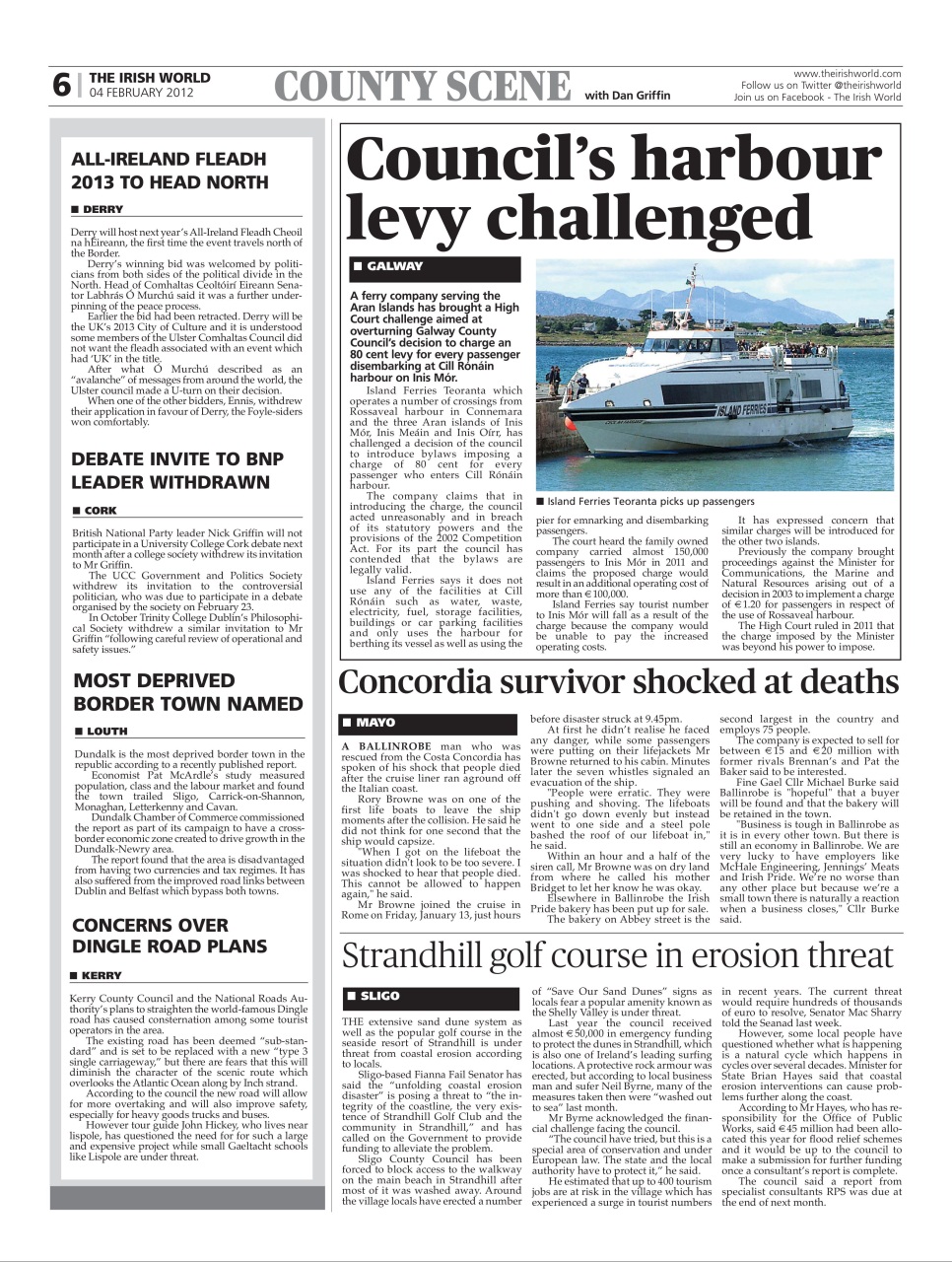 Irish World Preview Pages