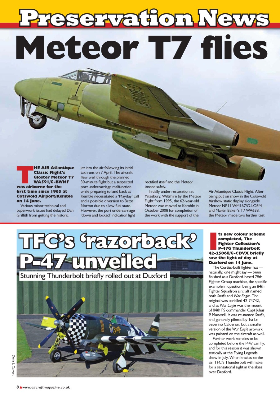 Classic Aircraft Preview Pages