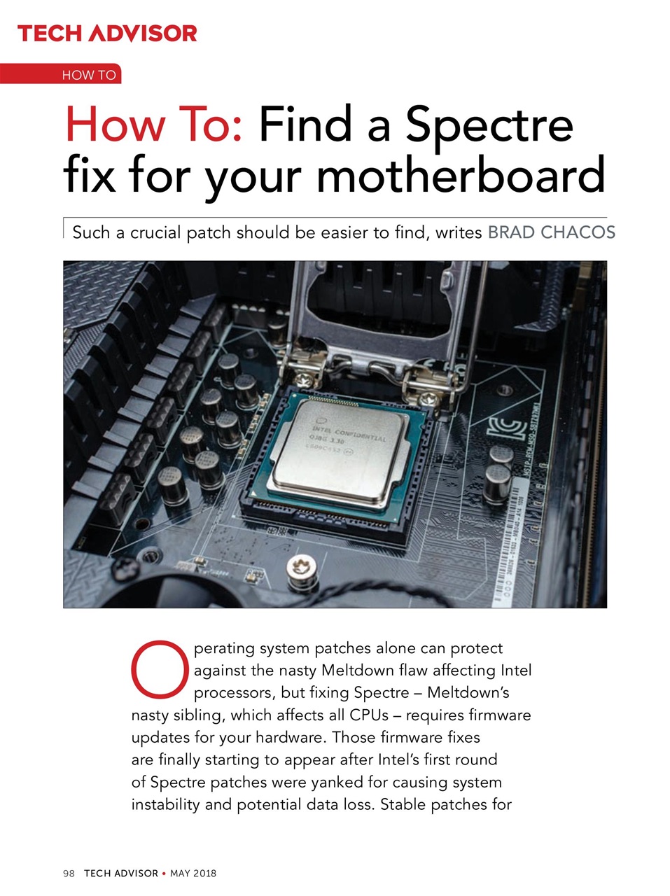 Tech Advisor Preview Pages