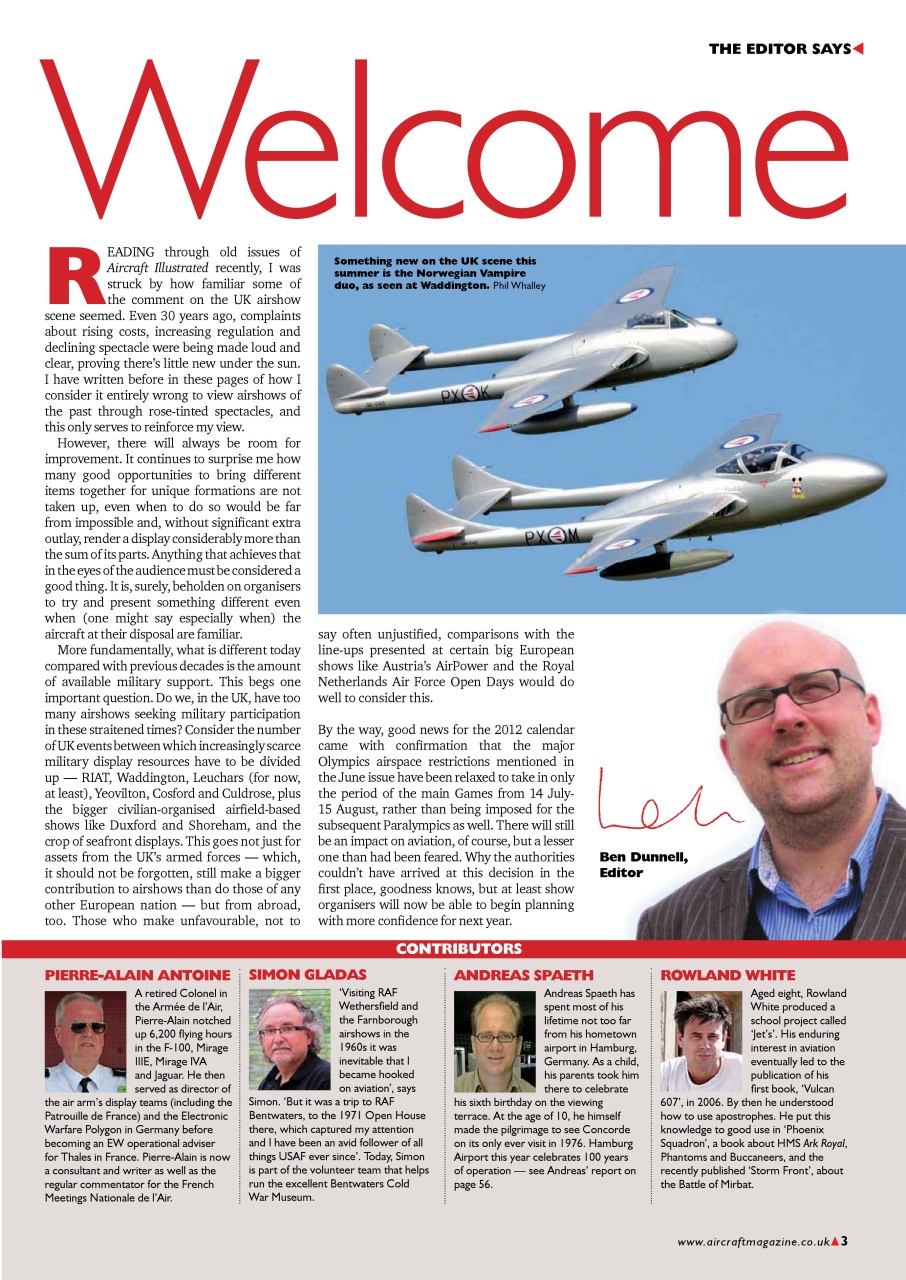 Classic Aircraft Preview Pages