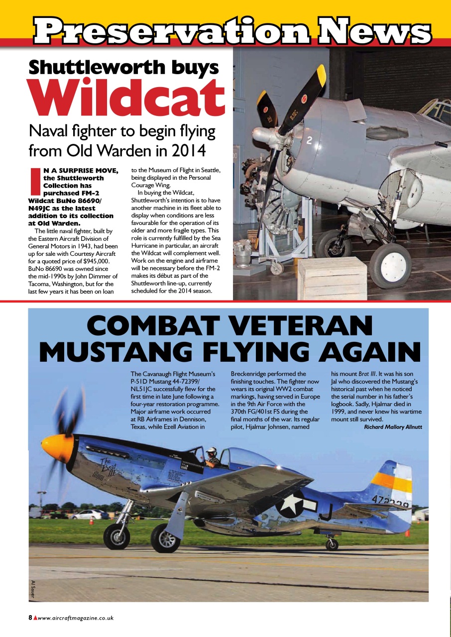 Classic Aircraft Preview Pages