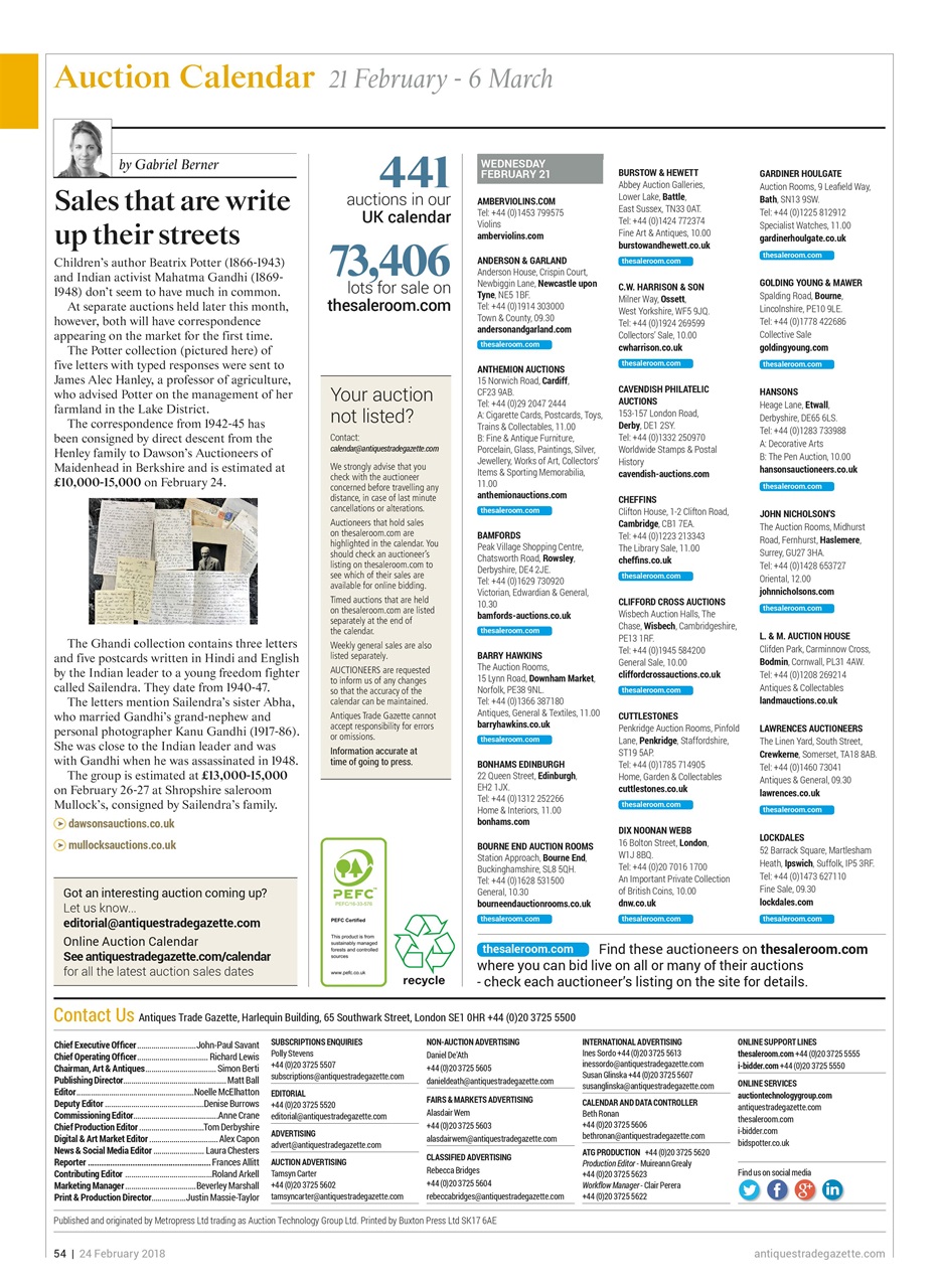 Antiques Trade Gazette Preview Pages