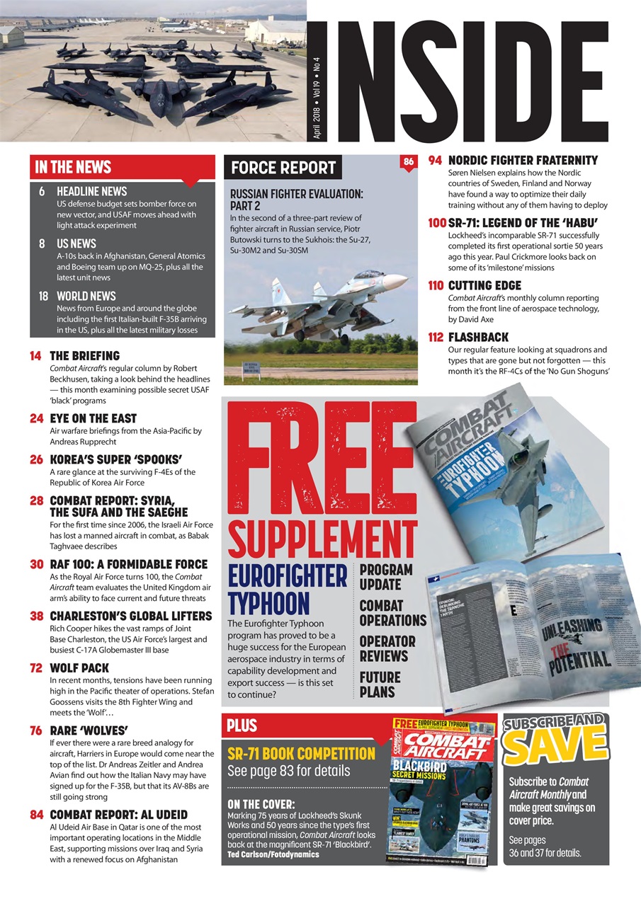 Combat Aircraft Journal Preview Pages