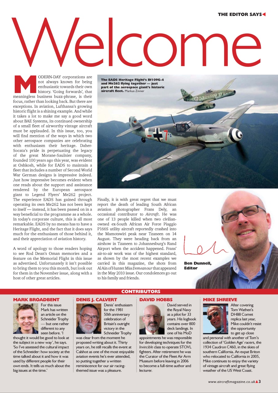 Classic Aircraft Preview Pages