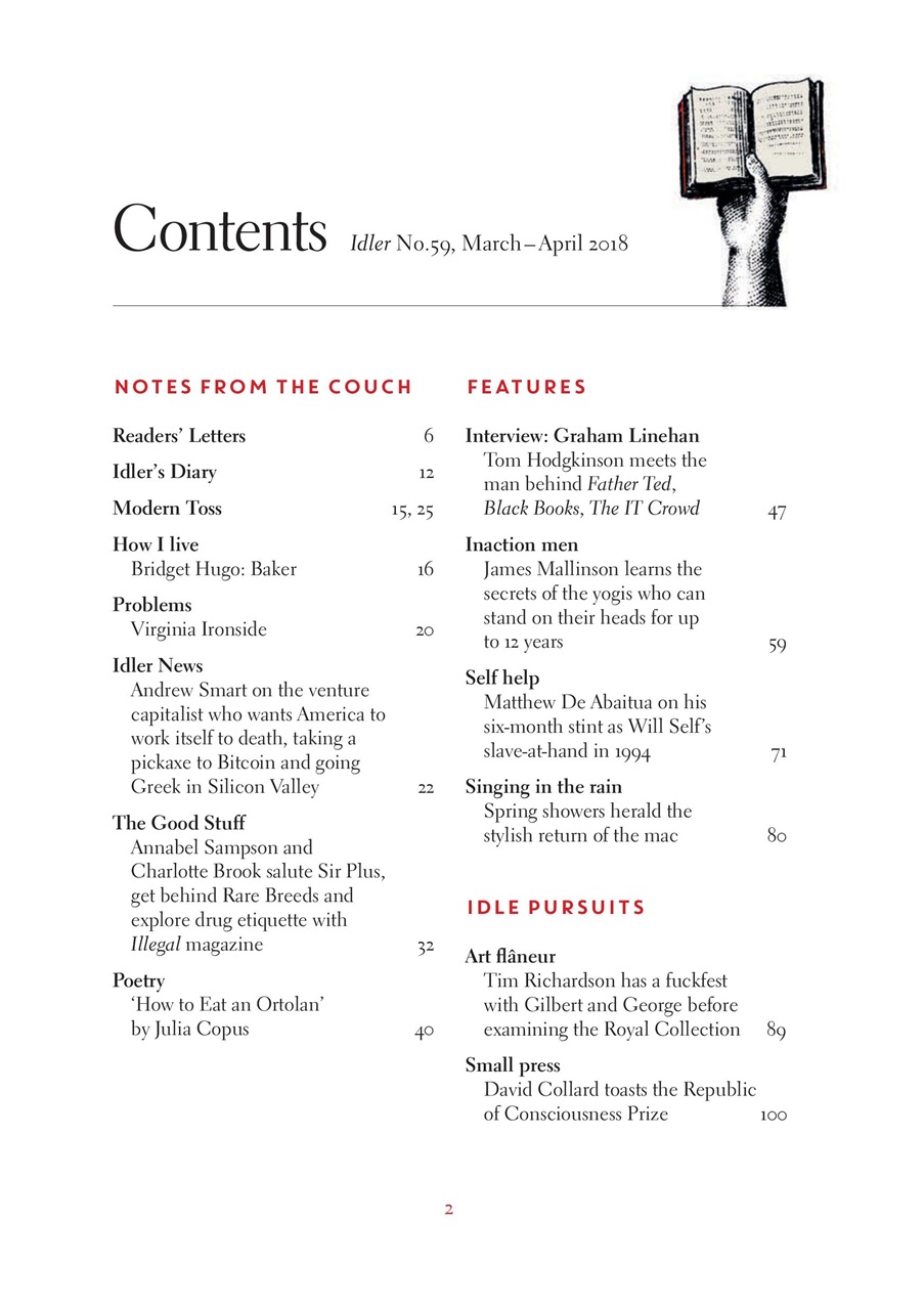 The Idler Magazine Preview Pages