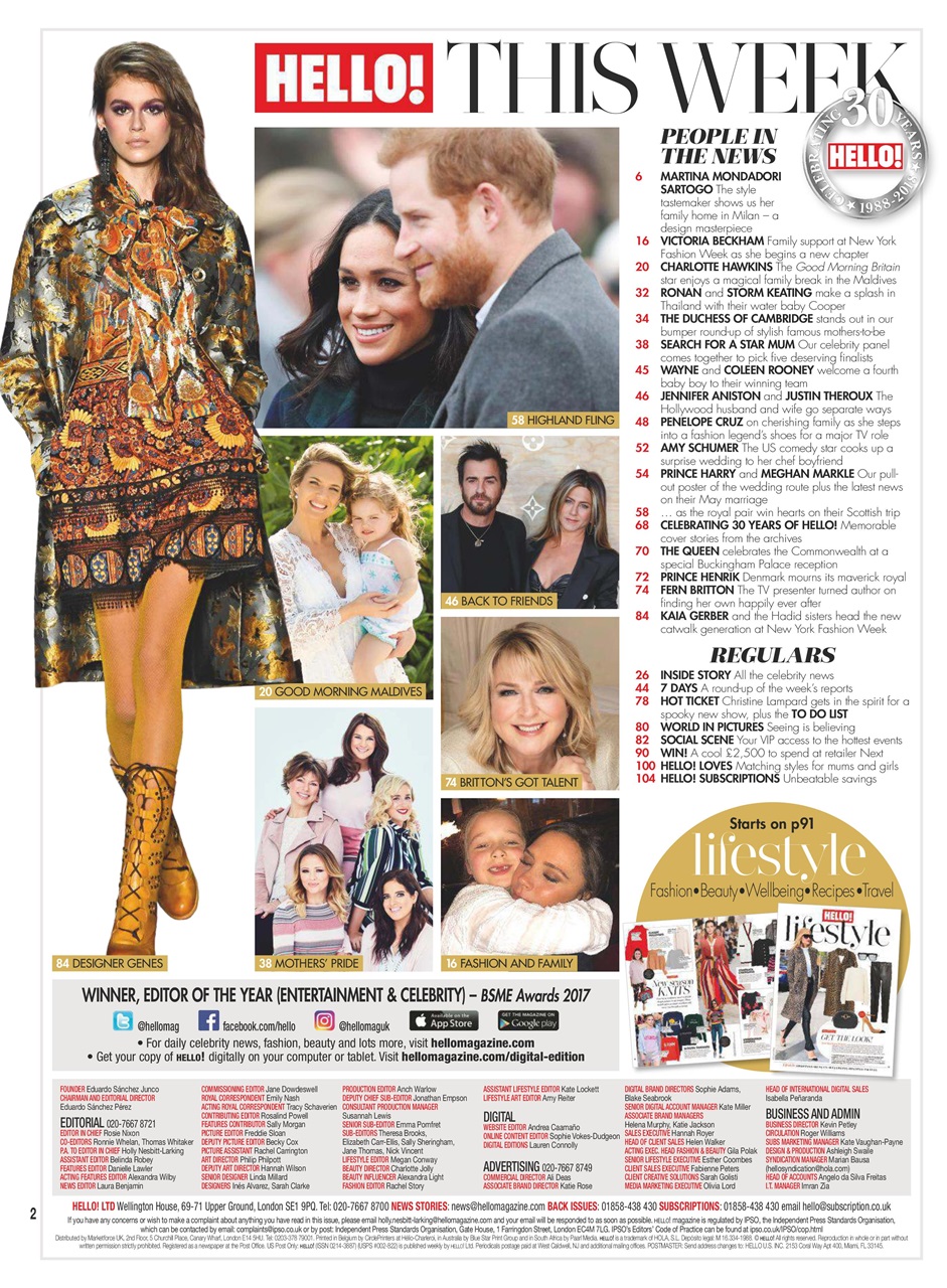 Hello! Magazine Preview Pages