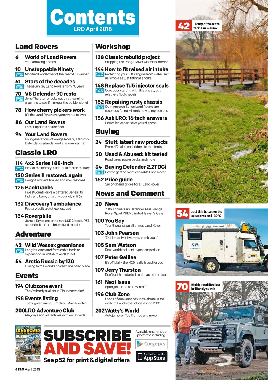 Land Rover Owner Preview Pages