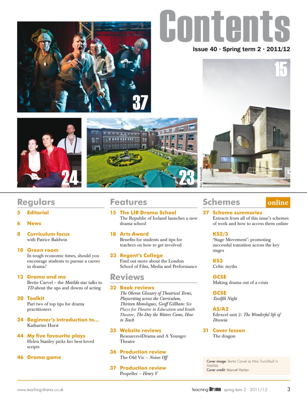 Drama and Theatre Preview Pages