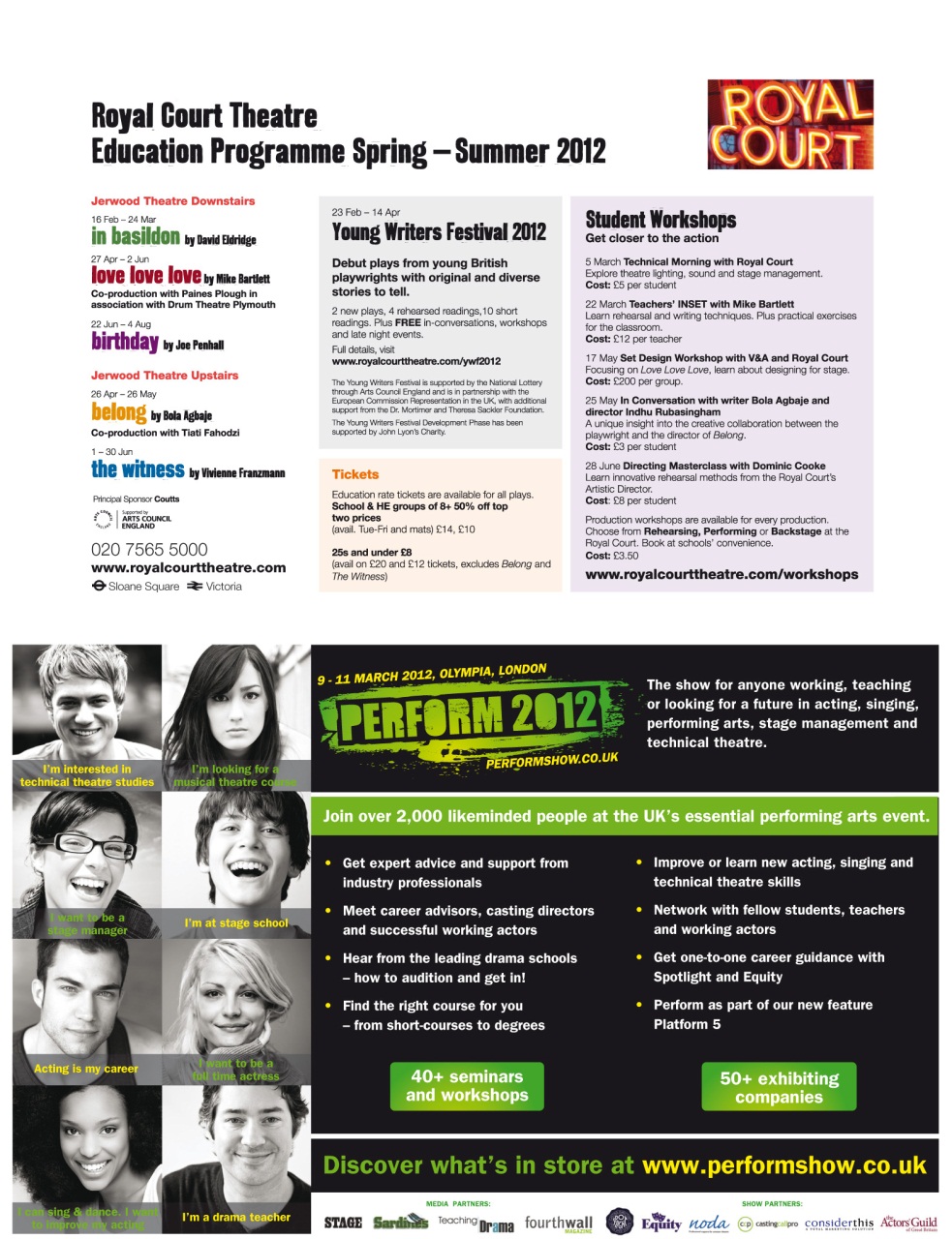 Drama and Theatre Preview Pages