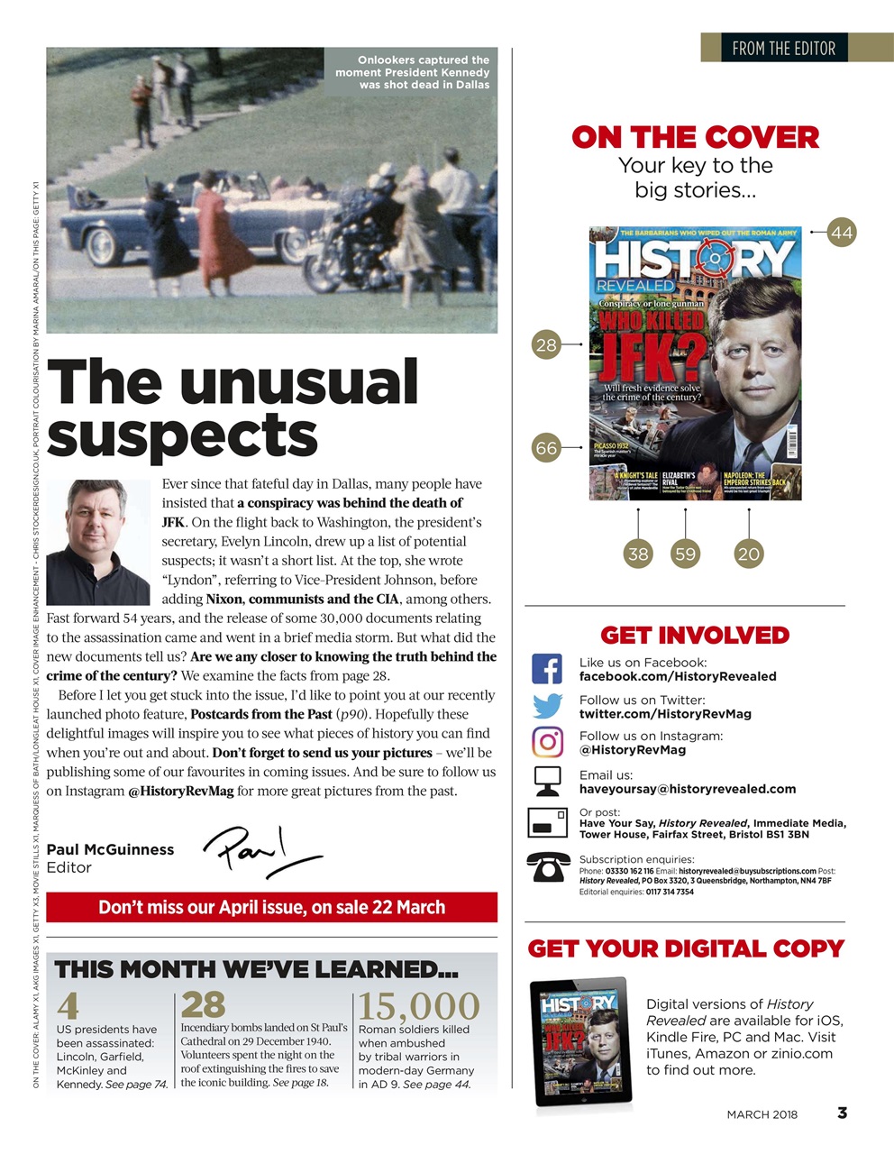 BBC History Revealed Magazine Preview Pages