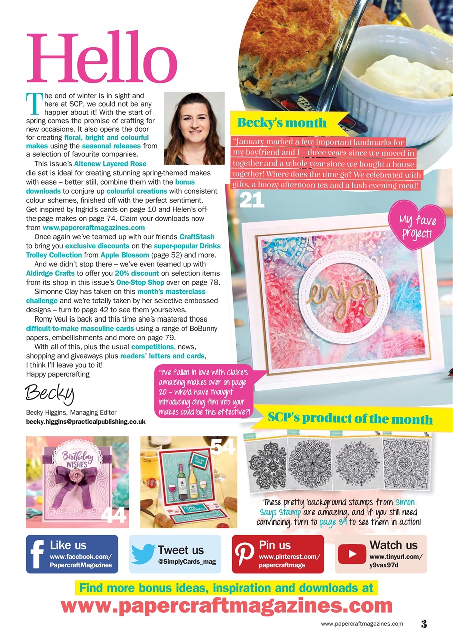 Simply Cards & Papercraft Preview Pages