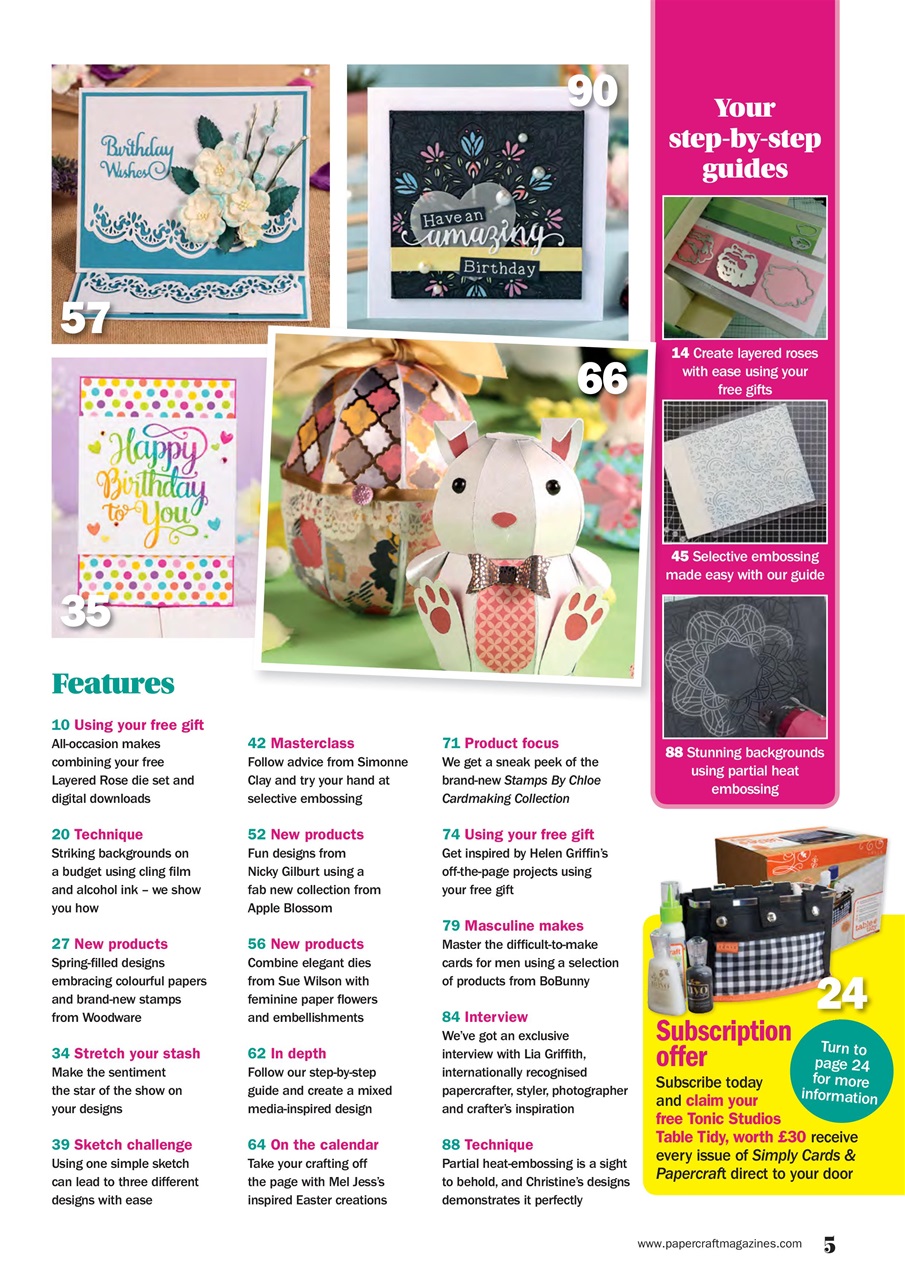 Simply Cards & Papercraft Preview Pages