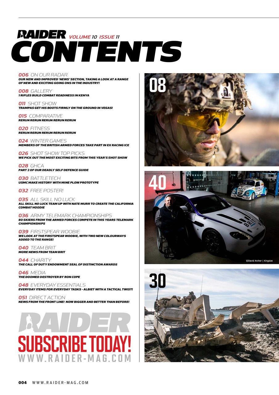 Raider Preview Pages