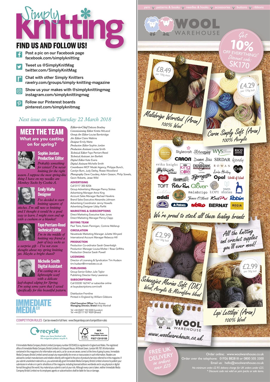 Simply Knitting Preview Pages