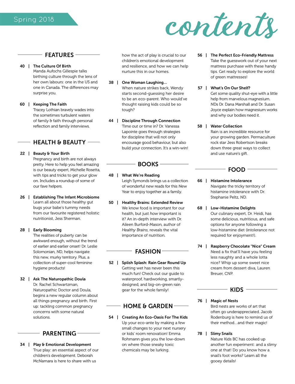 Ecoparent Magazine Preview Pages