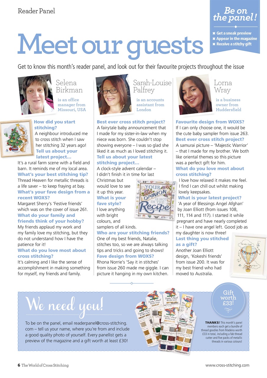 The World of Cross Stitching Preview Pages