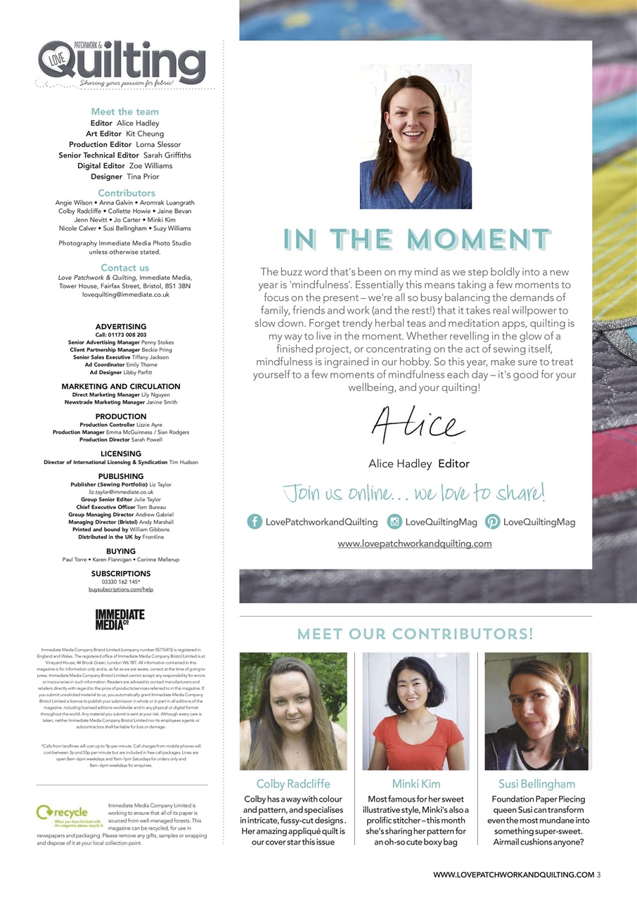 Love Patchwork & Quilting Preview Pages
