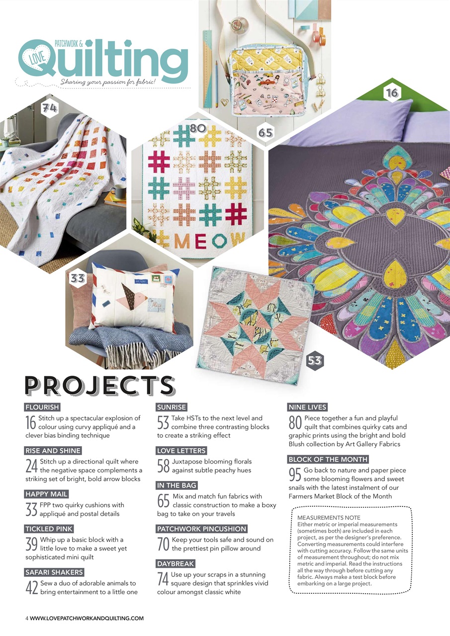 Love Patchwork & Quilting Preview Pages