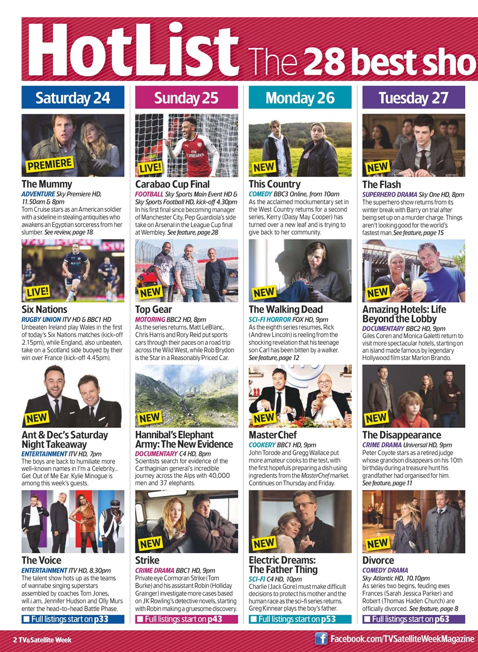 TV & Satellite Week Preview Pages
