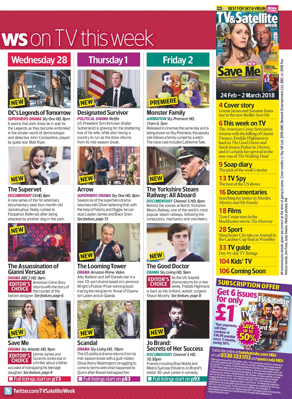 TV & Satellite Week Preview Pages