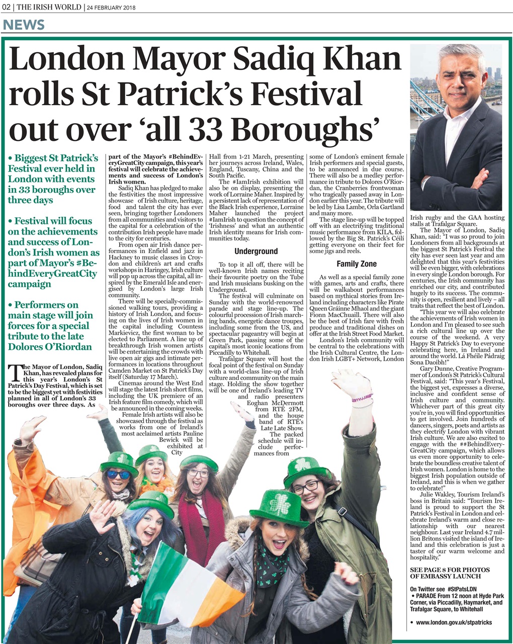 Irish World Preview Pages