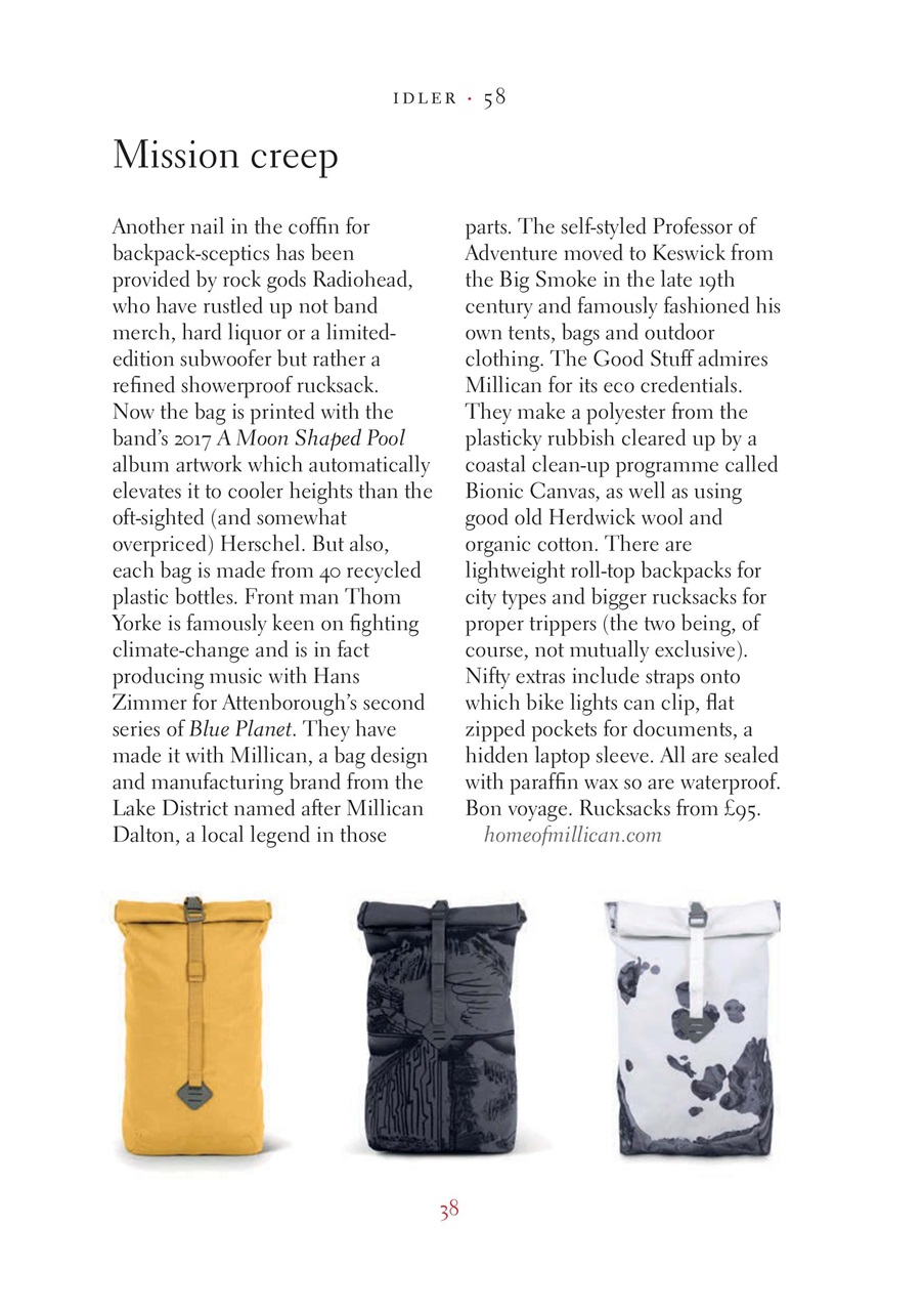 The Idler Magazine Preview Pages