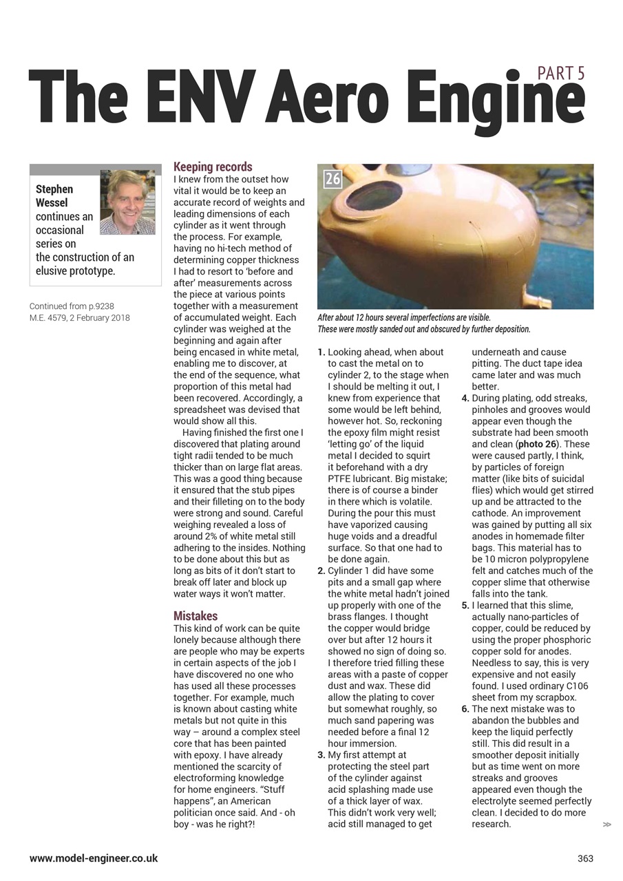 Model Engineer Preview Pages