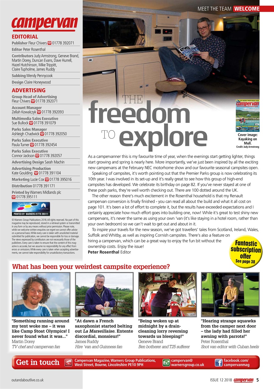 Campervan Preview Pages