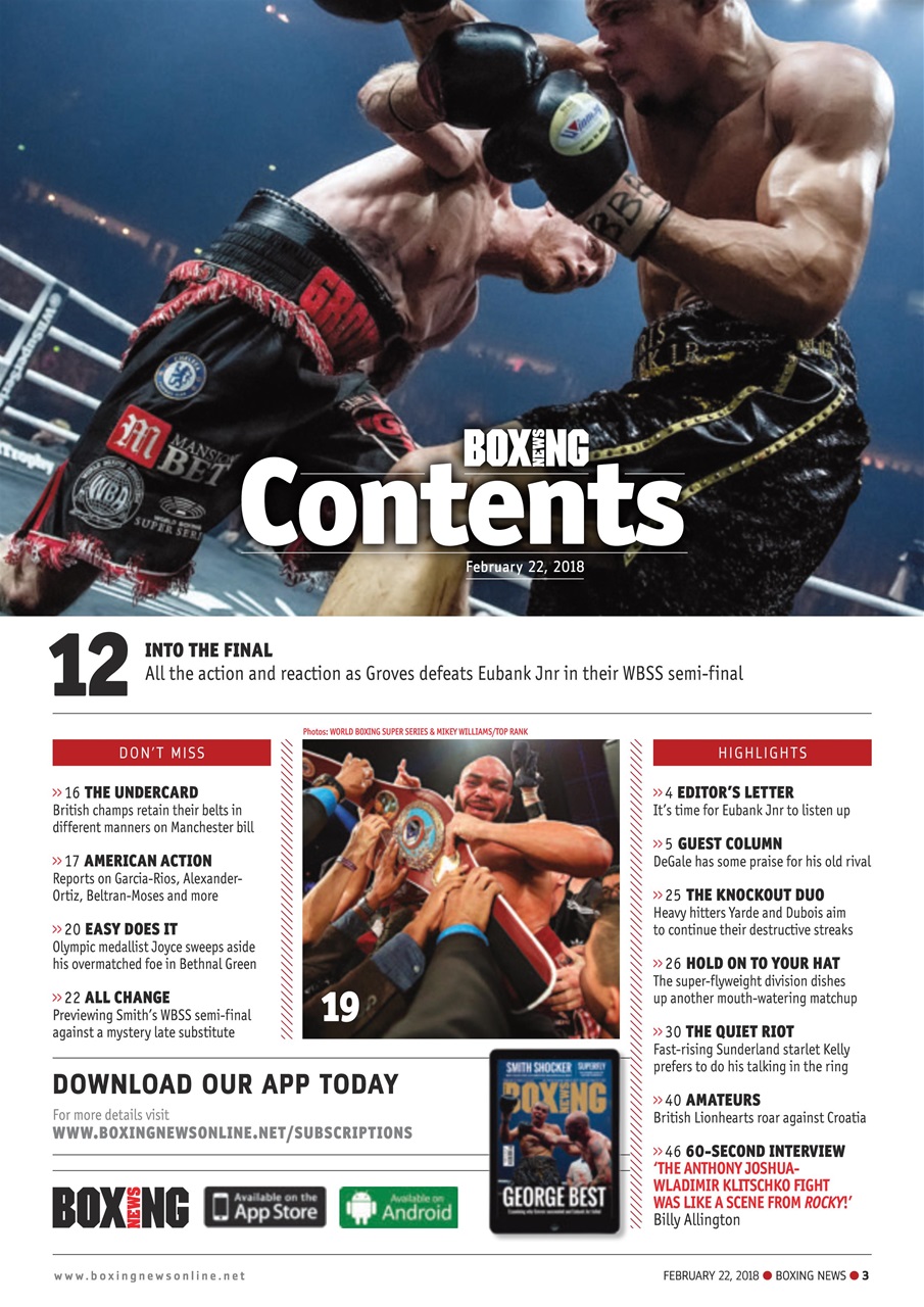 Boxing News Preview Pages