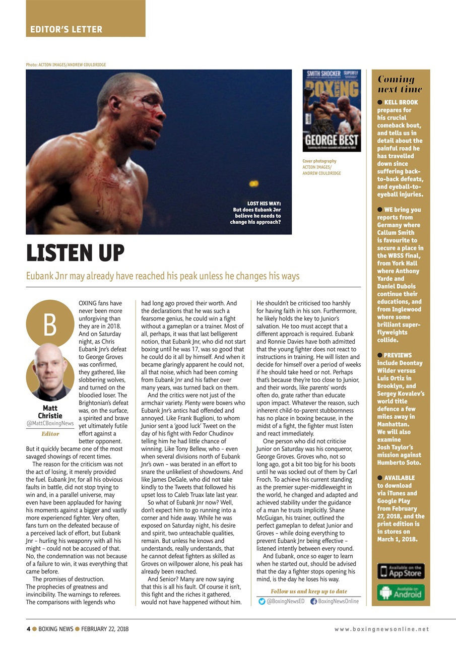 Boxing News Preview Pages
