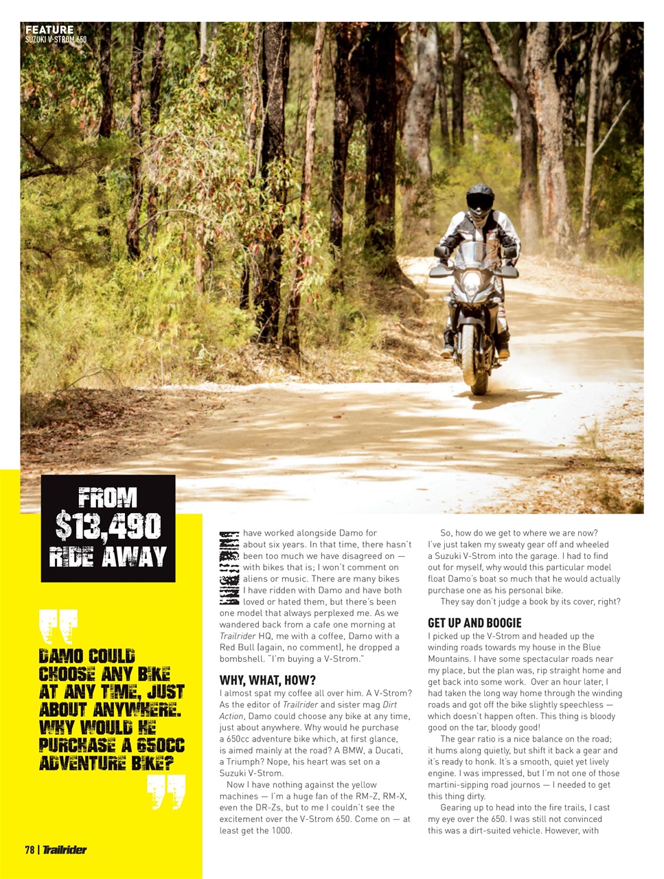 Trailrider Preview Pages